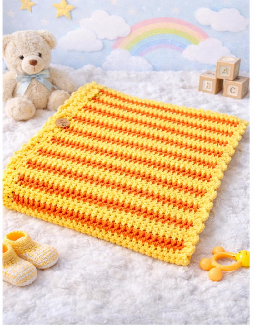 Handmade Crochet Baby Blanket – Soft Multicolor Granny Stitch // Manta de Bebé Tejida a Crochet – Puntada Granny Multicolor