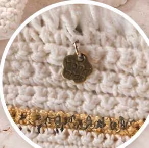 Bolso de crochet blanco y dorado hecho a mano / bolso Ibiza verano / bolso artesanal elegante /  handmade summer bag