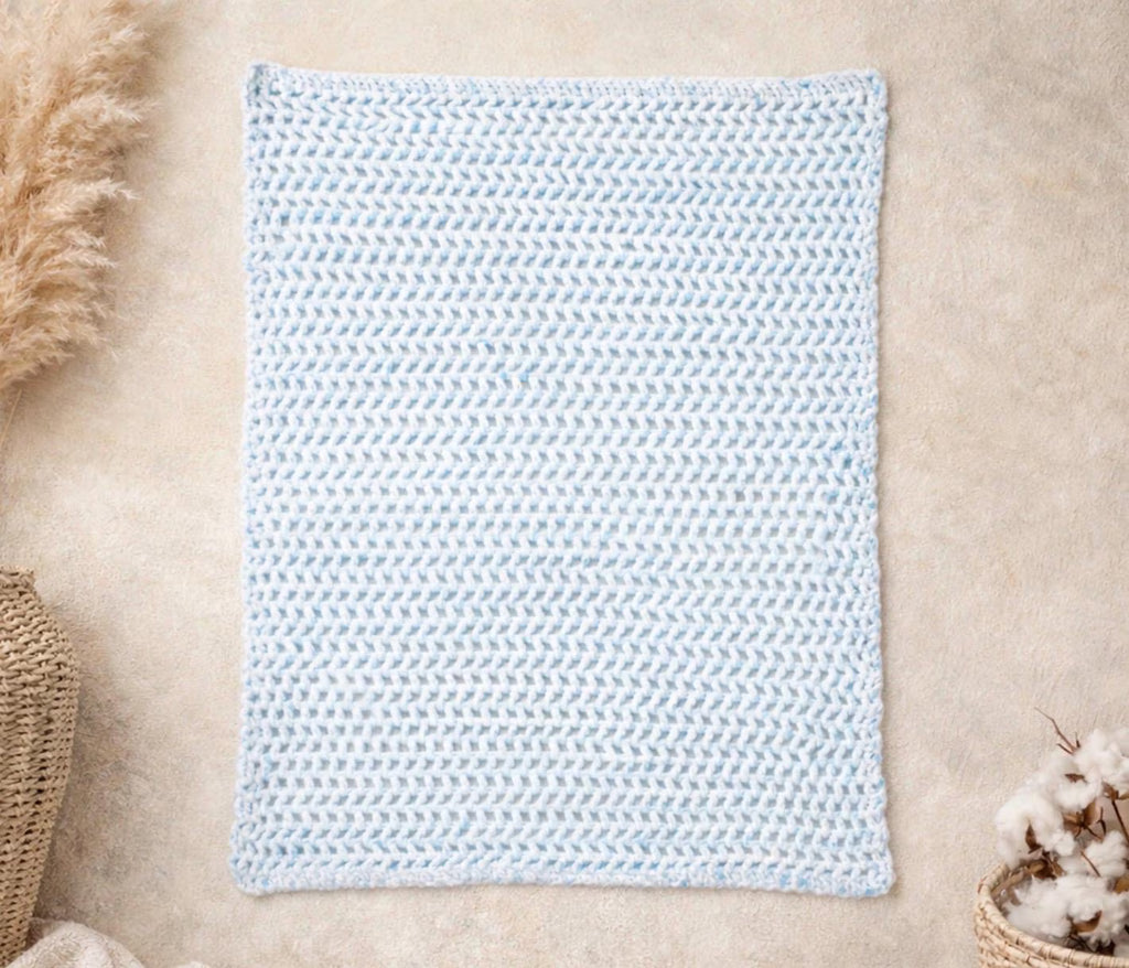 Manta Bebé Tejida a Mano | Manta Crochet Suave para Recién Nacido | Regalo Baby Shower | Handmade IbizaModa Baby