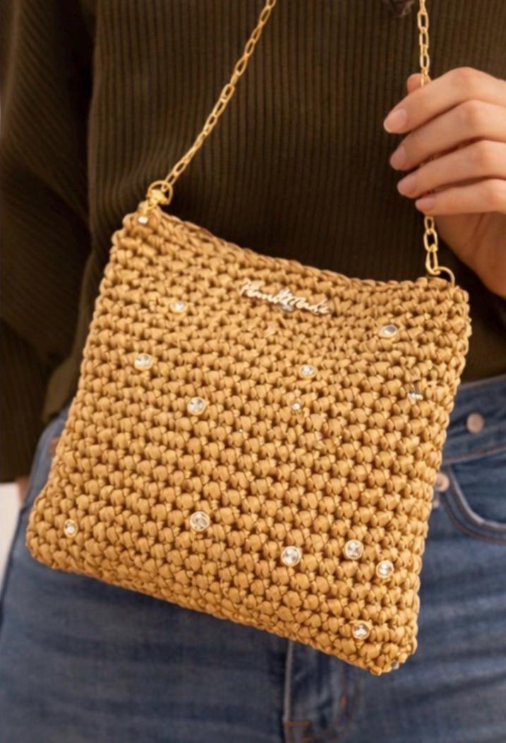 Bolso Personalizado de seda Hecho a Mano | Bolso Boho Chic con Nombre | Bandolera Artesanal Estilo Ibiza | Regalo Personalizado Mujer